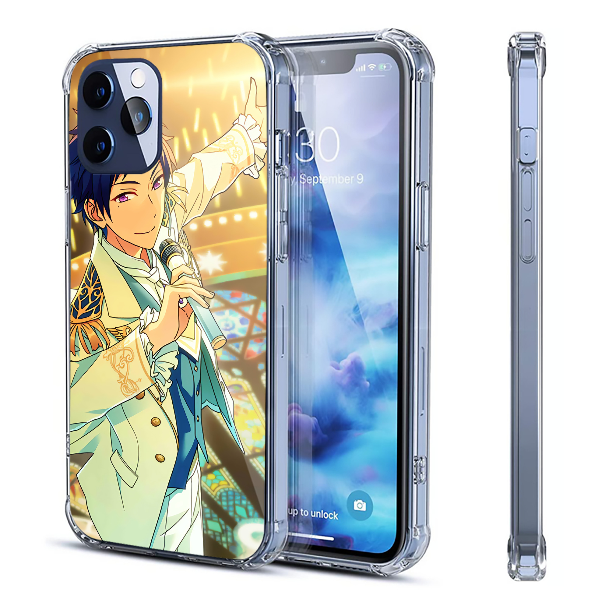 （画像用） あんさんぶるスターズ! Ensemble Stars 【iPhone 12シリーズ対応】透明スマホケース（クリアソフトケース）
